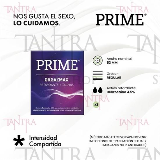 Preservativo prime Orgazmax